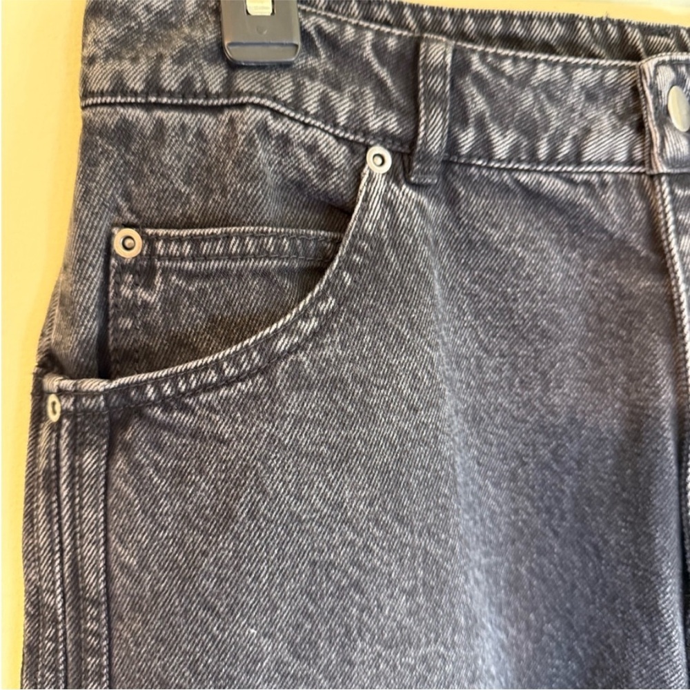ADIDAS Charcoal Wide Leg Women's Jeans - Picture 2 of 9